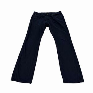 J. Crew The Sutton Mens Jeans 34x32 Regular Denim Navy Blue 100% Cotton Canvas